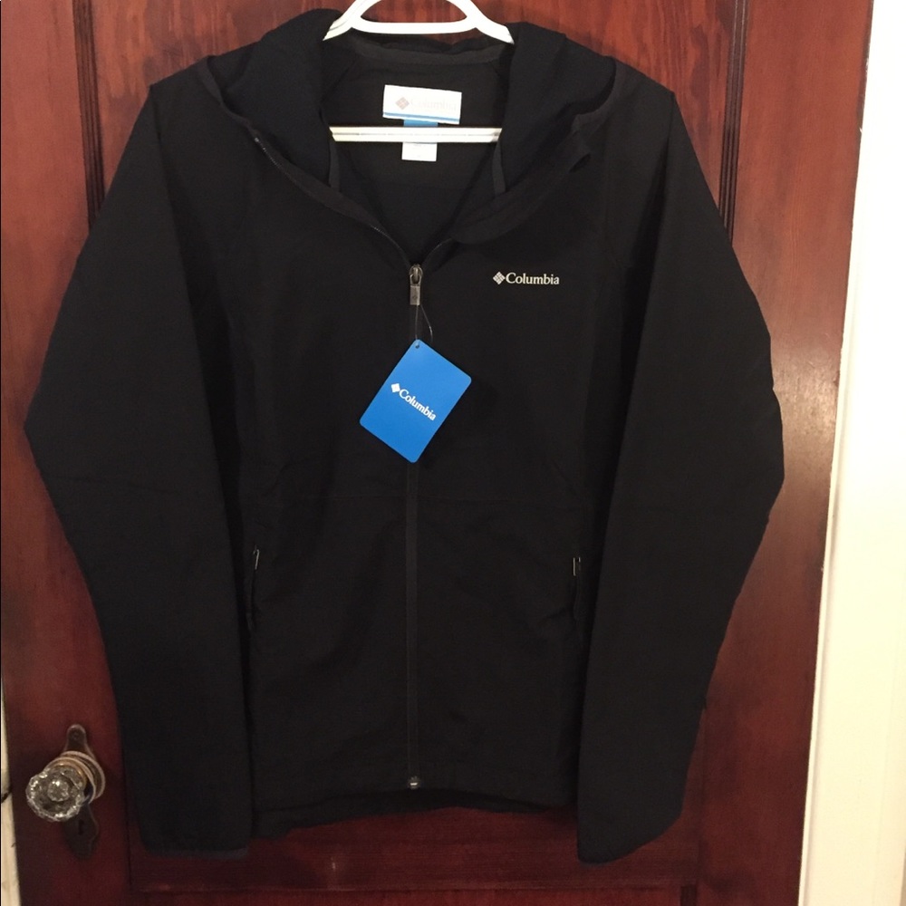 Black Columbia Rain Jacket NWT